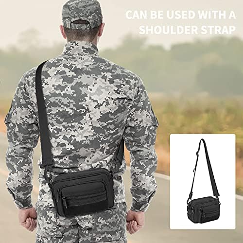 UBORSE Tactical Waist Bag Military Molle Bumbag Water-Resistant Multifunctional Hip Belt Bag for Outdoor Running Travel Hiking Cycling Camping Climbing