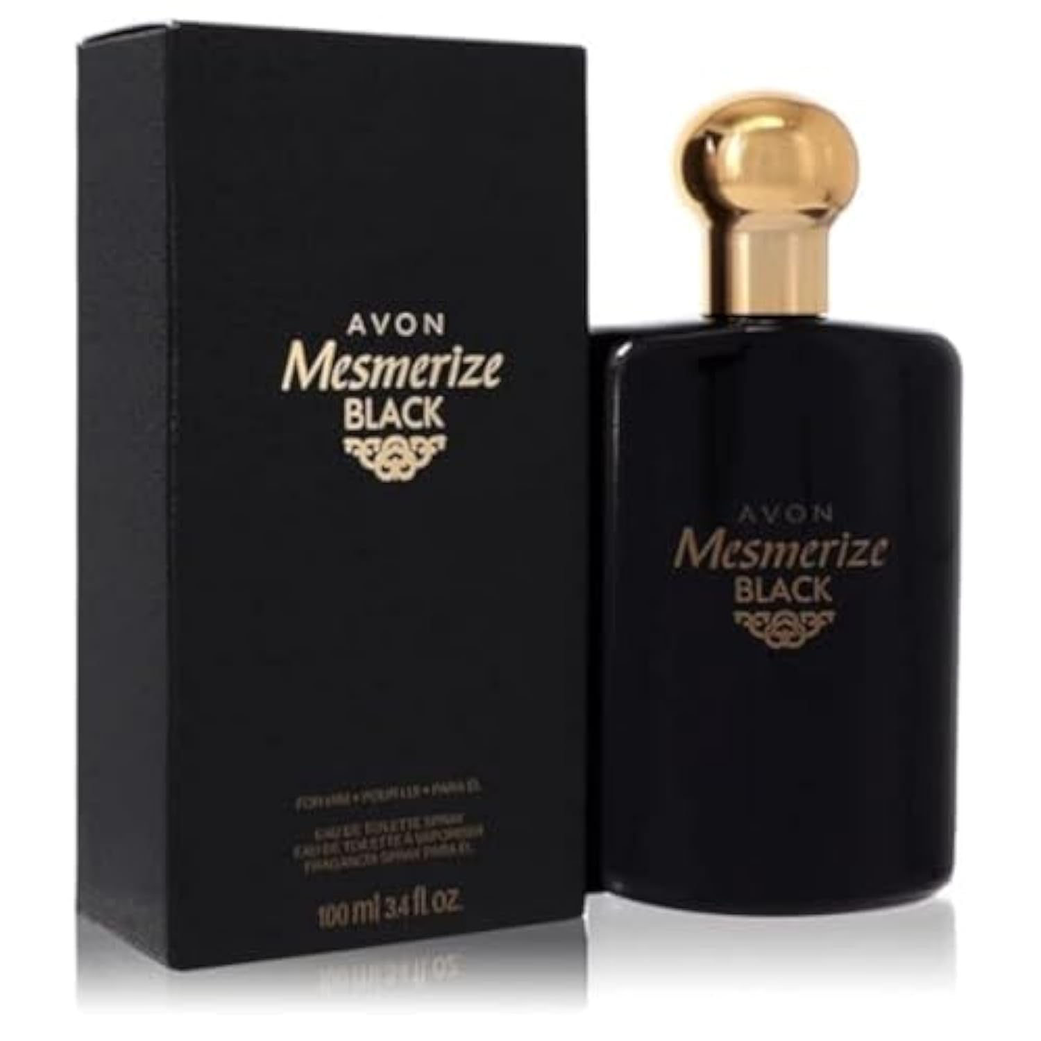 AVON Mesmerize Black for Men Cologne Spray