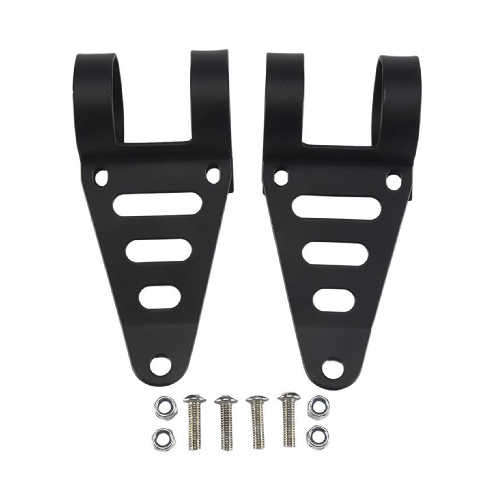 Universal 41-43mm Motorcycle Headlight Bracket Pair - Metal Adjustable Fork Mount Clamp headlamp Bracket