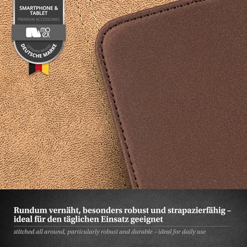 Étui iPhone 13 Pro moex housse pratique marron pour le travail et les déplacements