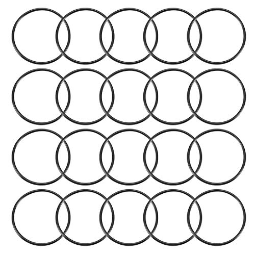 sourcing map 20Stk.Nitrilkautschuk-O-Ringe 40 mm AD 36 mm ID 2 mm Breite metrische Nitrilkautschuk Dichtung