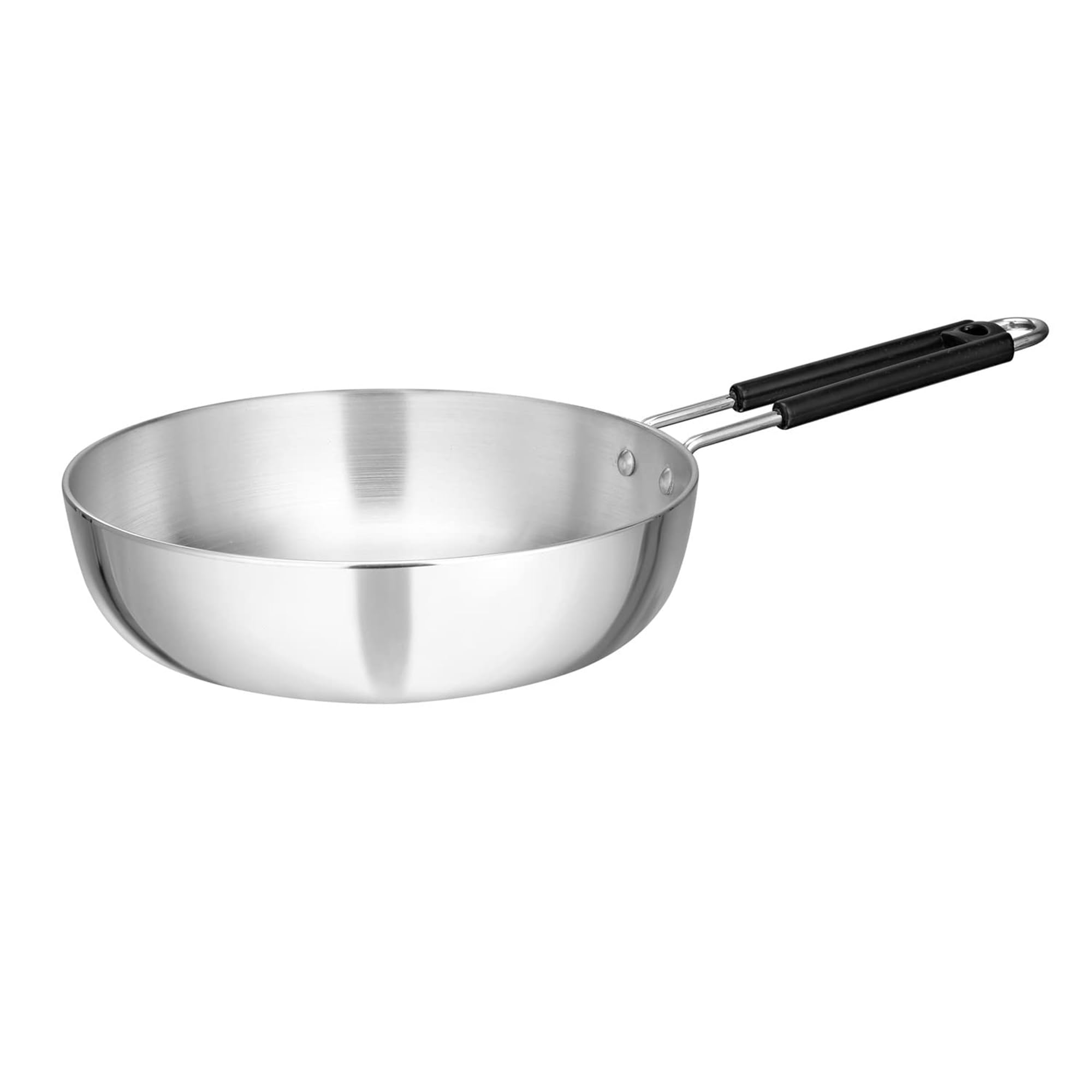IDEAL PRIME Heavy Gauge Aluminium Frying Pan Small Size with Heat Resistance PVC Handle Aluminum Omlet Pan Fry Pan Cookware Pack of 1 3