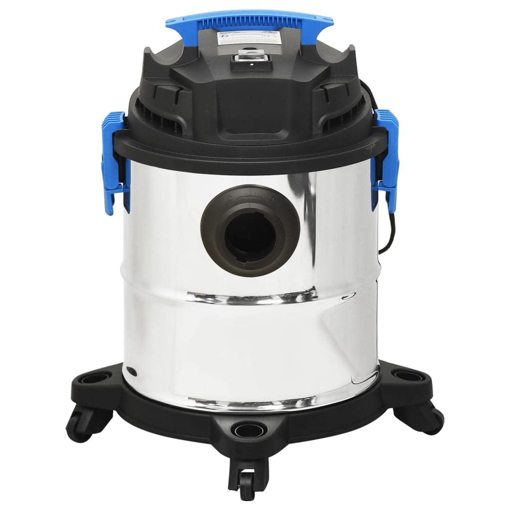 Odkurzacz na mokro i sucho 1200 W, 20 l, pojemnik ze stali nierdzewnej z funkcją 3 w 1, do podłóg, dywanów i samochodu, w zestawie wąż, dysza i filtr do elastycznego czyszczenia w domu i w podróży