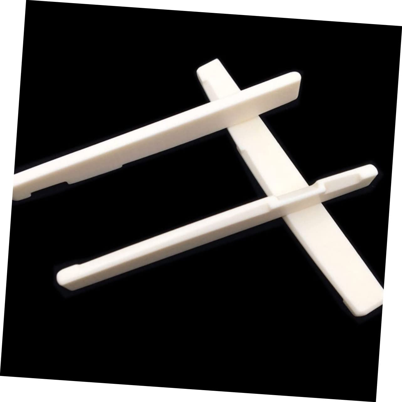 BESPORTBLE 2pcs Ox Bone Nut Bridge Saddle for Classical Guitar Easy Install Replacement Accessories for Acoustic Instruments Smooth Finish Durable