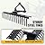 ECOTRIC 50In Landscape Rake Compatible with Category-0 Cat0 Tractor 3 Point & 5-Position Angle Adjustment for Garden, Farm, Grass Steel Powder Coated Black