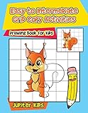 Easy to Intermediate Grid Copy Activities : Drawing Book for Kids