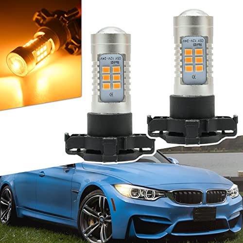 Ampoules LED PY24W PGU20-4 de clignotant avant pour BMW Série 3 E90 et X5 E70