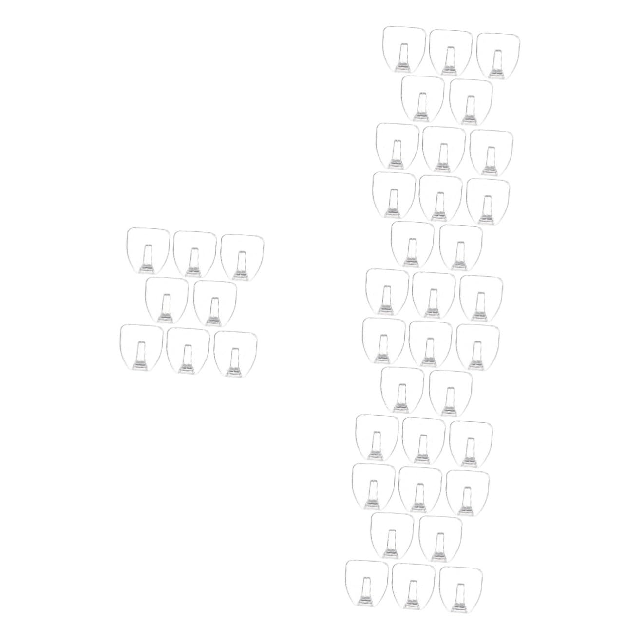 Artibetter 5 Juegos Juego De Ganchos Transparentes Ganchos Pared Enganches Pared Hangers De Pared Adhesivo Percha Para Ducha Adhesivos Para Colgar Pegarse En 8 Uds * 5
