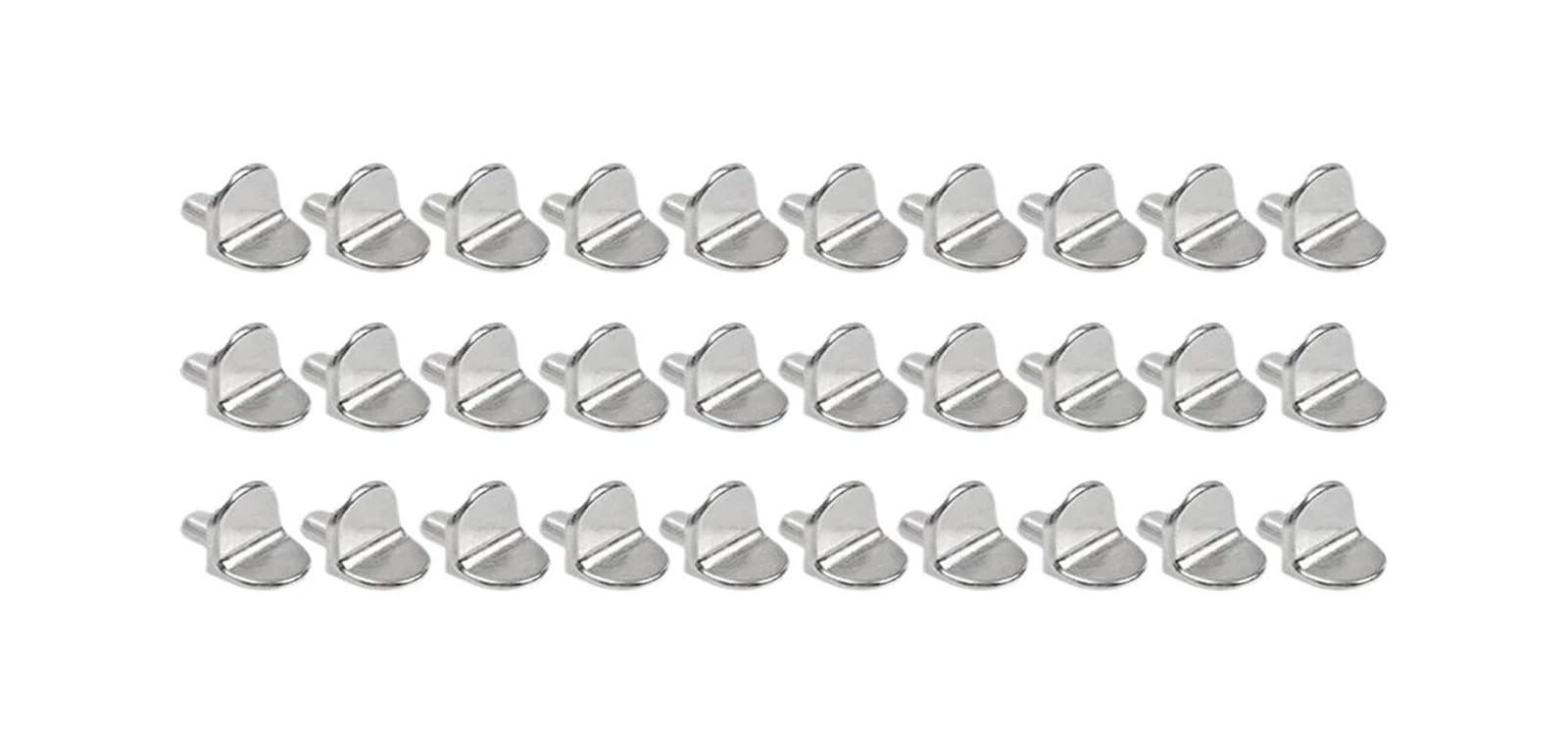 Angle Brackets, Zinc Alloy L Brackets Shelf Support Pegs for Furniture(30pcs)