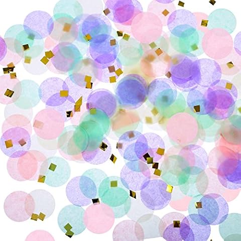 TecUnite Unicorn Confetti Party Decoration Cover