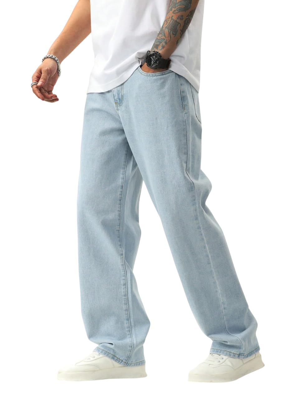 AFT Torpedo Jeans for Men || Stretchable Cotton Blend Denim Fabric || Men Joker Series ||Loose Fit Baggy Style Jeans for Men||Jeans||-image-7