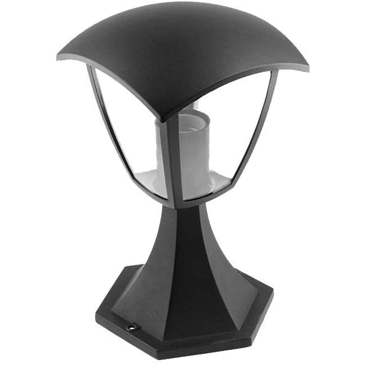 CGC - Pedestal para exteriores (30 cm, luz corta, casquillo E27, 220 – 240 V, IP54, resistente a la intemperie, resistente a la intemperie