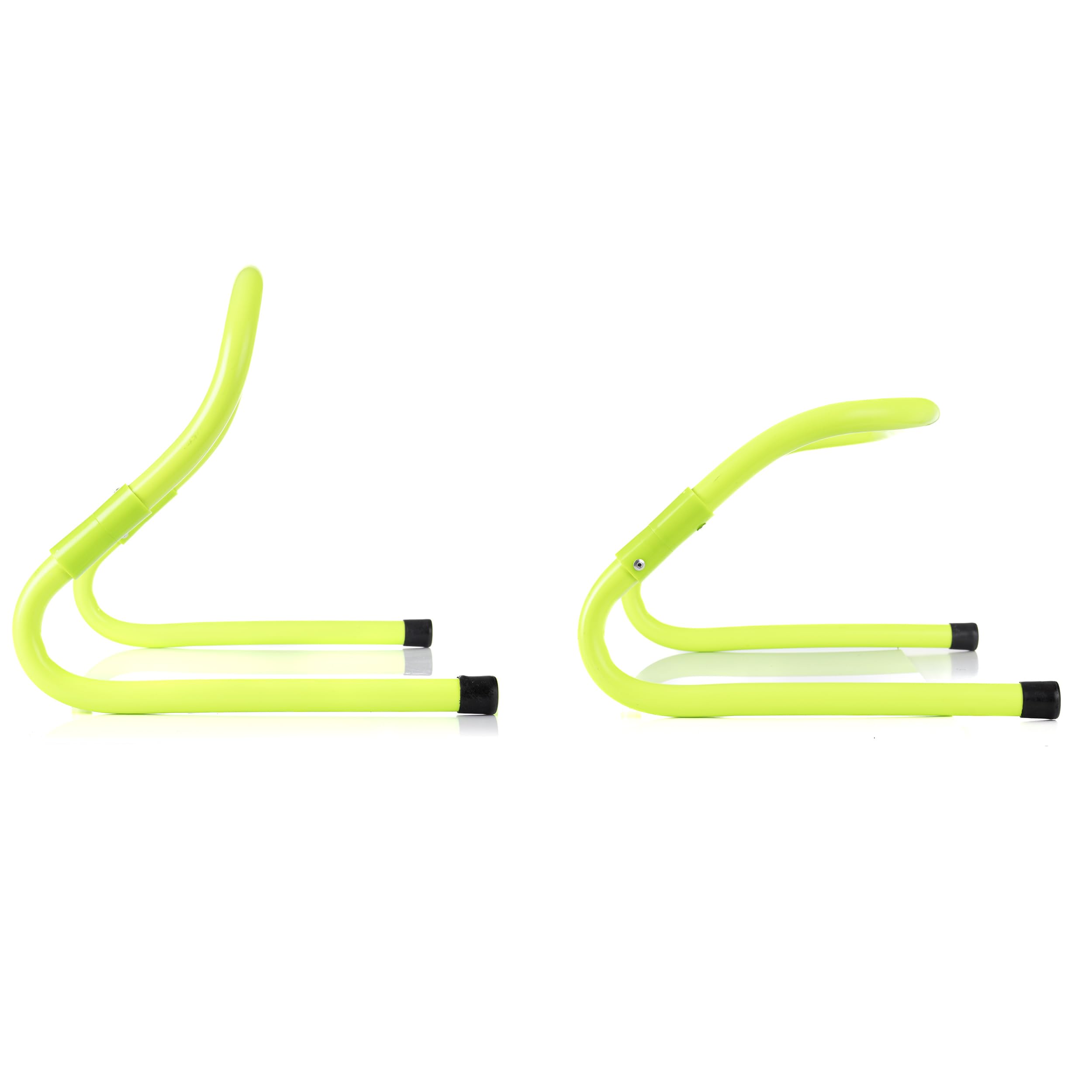 Fizyo Haies d'entraînement réglables – Set de 5 Haies Robustes pour Football, Soccer, Agility, Coordination, Fitness, Exercices Sportifs, entraînement Sportif, pliométrie – Vert