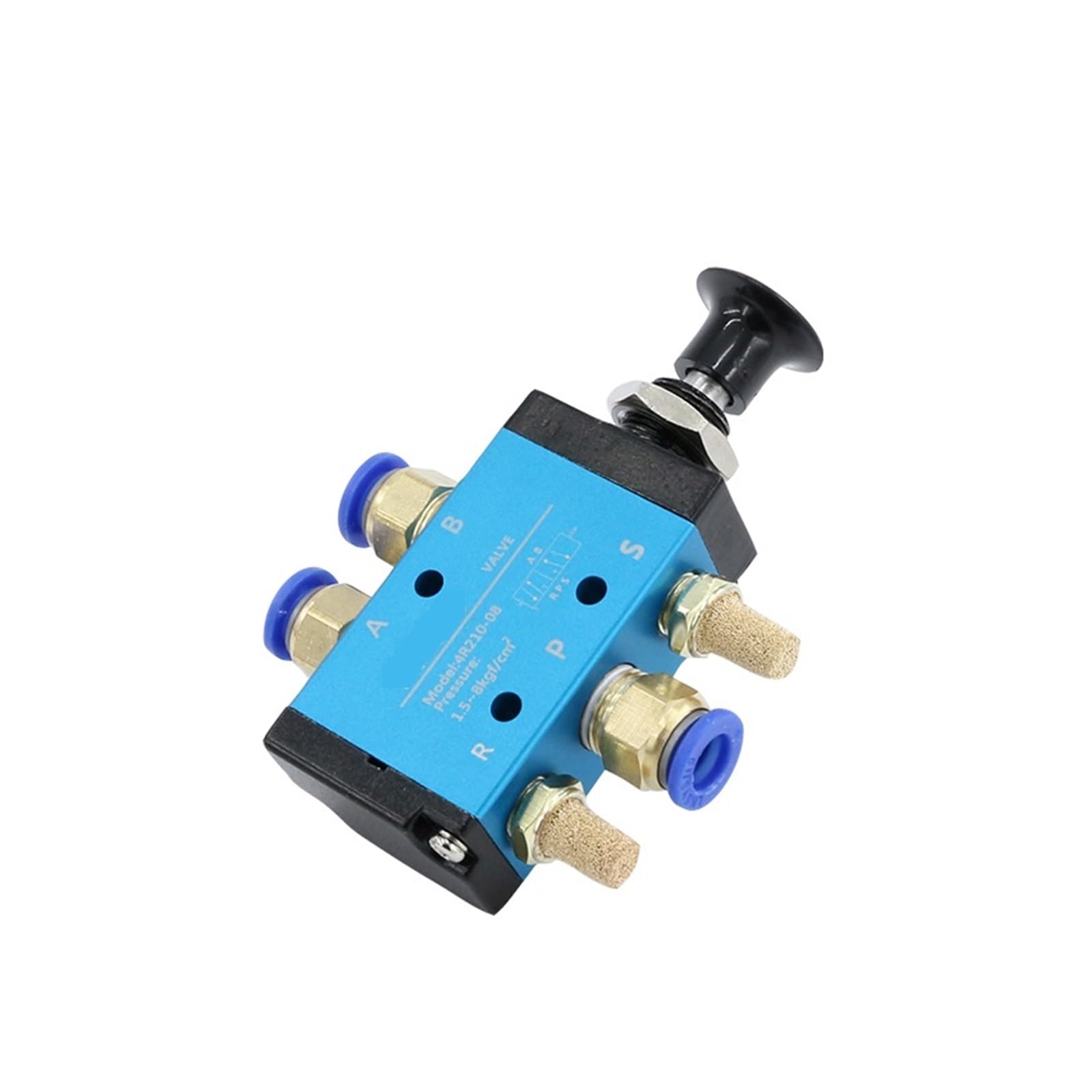 Manual valve mechanical valve 3R210/4R210/3R310/4R310/4R410 pneumatic switch two-position three-way valve(3R210-08,10mm joint)