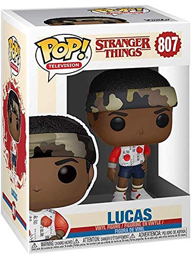 Stranger Things – Lucas Sinclair [Stagione 4] Funko Pop! - Figura in vinile (confezione con custodia protettiva compatibile Pop Box