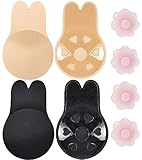 Klebe BH, Trägerloser BH Push Up, Unsichtbarer Klebebh, Selbstklebe BH für Rückenfreies Abendkleider, Ballkleider, Brautkleider, Weste (DE/NL/SE/PL, Alphanumerisch, M, Regular, Regular, Mehrfarbig)