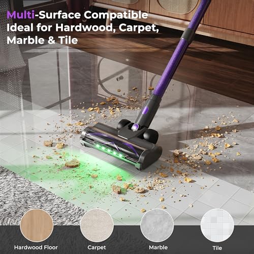 Image of Cordless Vacuum Cleaner for Pet Hair, Powerful Suction, Up to 70Min Runtime