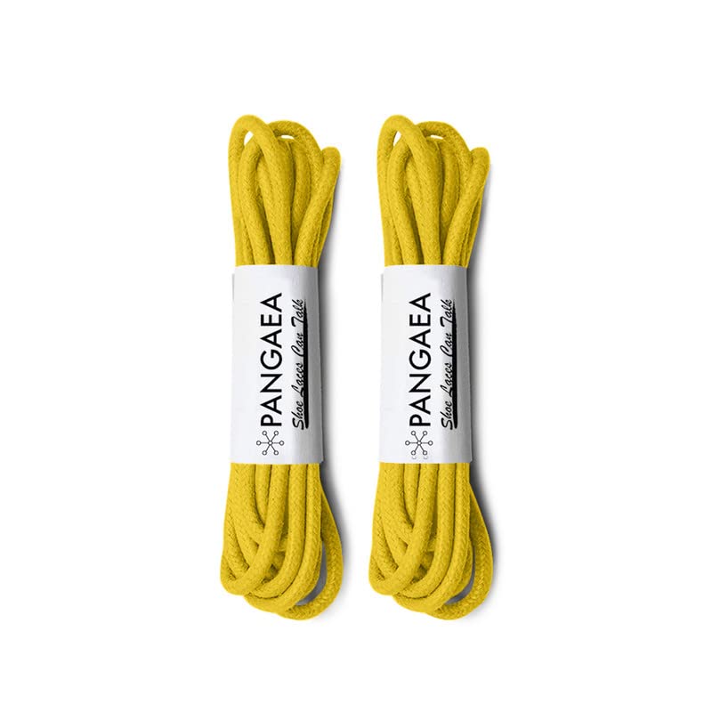 Image of [4 Laces] 2-Pair Pack Waxed Round Oxford Shoe Laces for Dress Shoes Chukka 3 /32Inch Thin