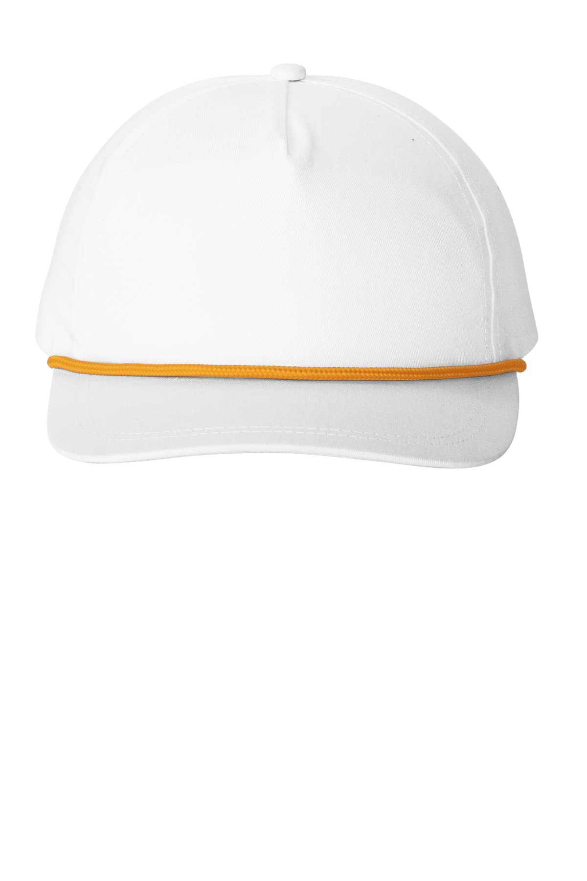 Port AuthorityPort Authority Snapback Five-Panel Rope Cap C962 - White/Athletic Gold - OS