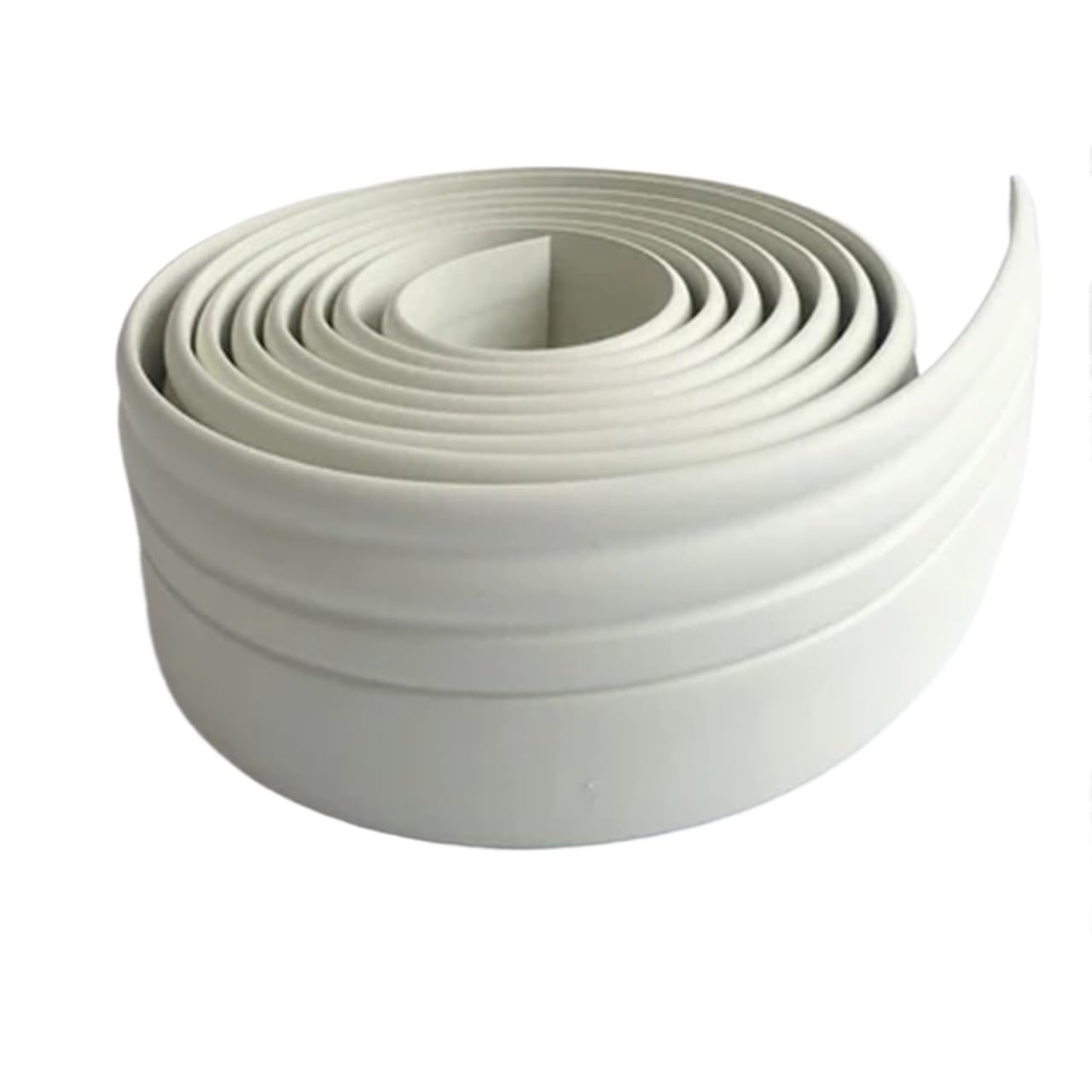 Adhesivo Impermeable for Pared Autoadhesivo de PVC, zócalo 3D, decoración for Sala de Estar, Cocina, zócalo, anticolisión, 2 uds. para Bordes De Paredes(White 6cm Wide)