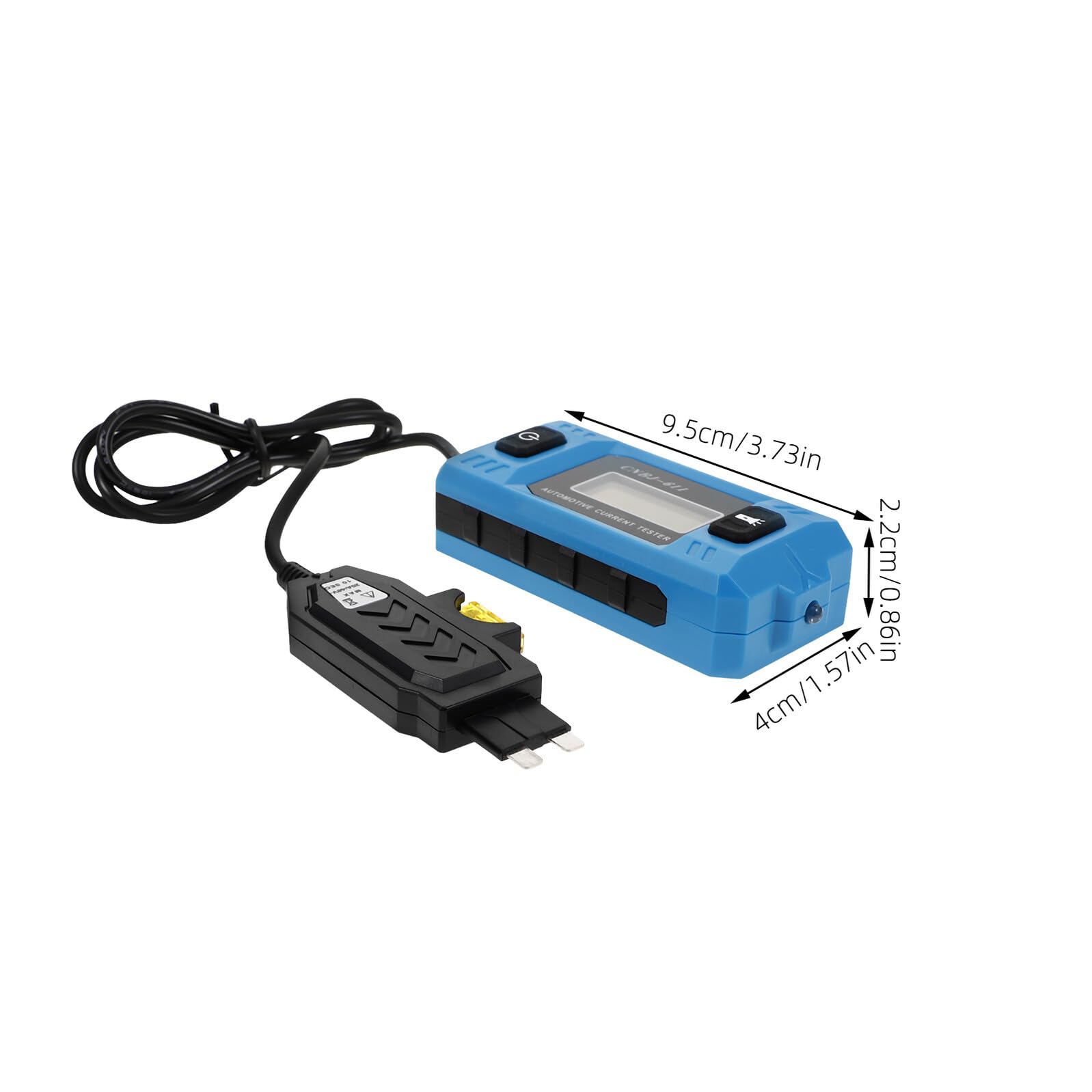 SECFOU Tester Fusibili Auto Digitale con Misuratore Micro Dark Rilevatore Perdite Elettriche per Veicoli Strumento Elettronico Diagnostico Preciso e Sicuro