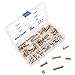 Hilitchi 100-Pcs M6 Zinc Plated Crib Screws Hex Drive Socket Cap Furniture Barrel Screws Bolt Nuts Assortment Kit for Furniture Cots Beds Crib and Chairs (15mm/20mm/25mm/30mm/35mm-Assortment Kit)