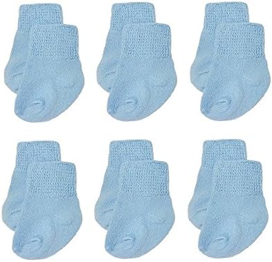 Paquete de 6 pares de calcetines de algodón para recién nacido