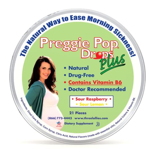 Preggie Pop Drops Plus 21 Drops Vitamin B6 for Morning Sickness