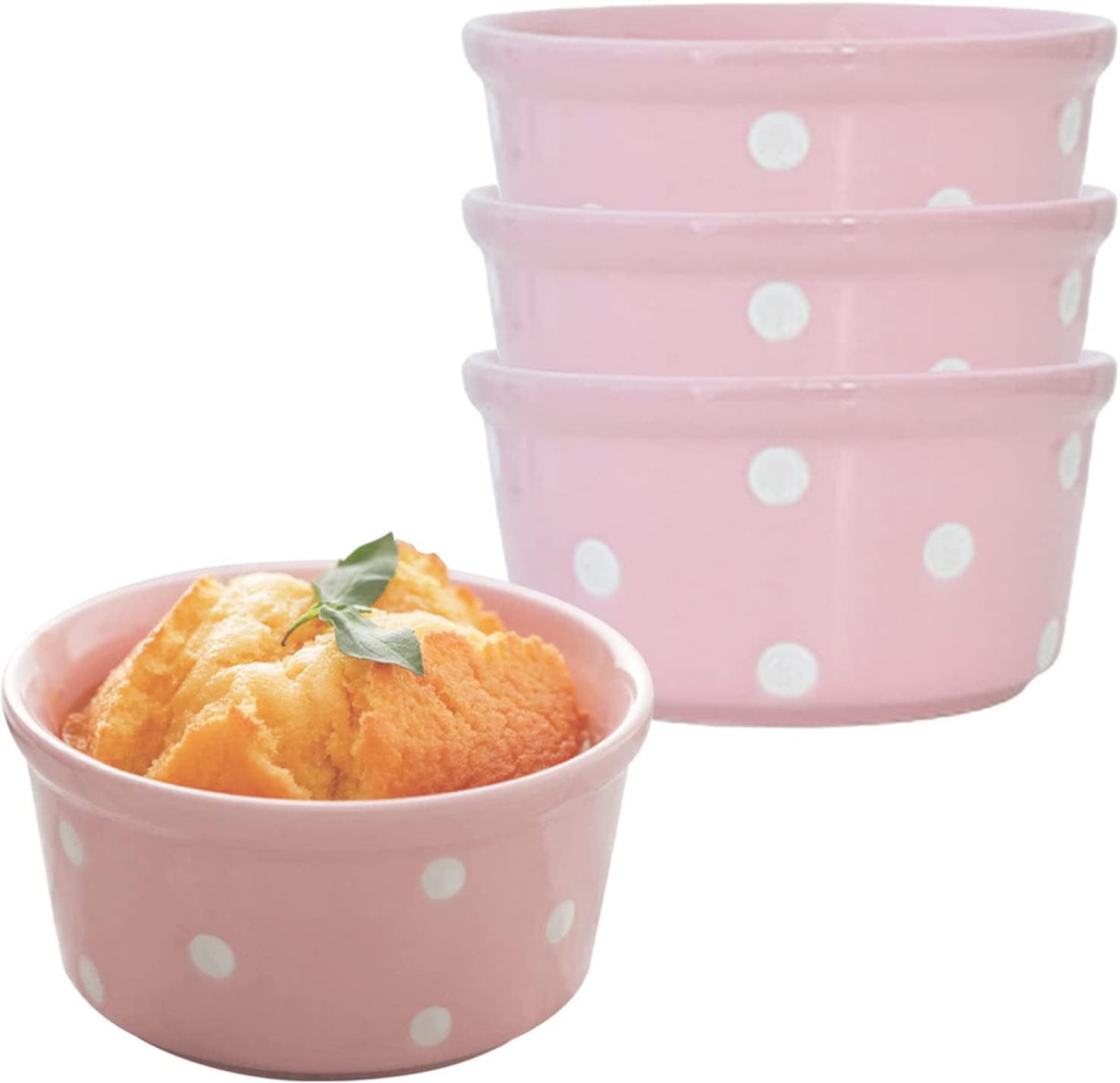 Bol à soupe, bol à riz, bol à déjeuner, ensemble de ramequins, 230 ml, ramequins à crème brûlée, plats à soufflé allant au four, ramequins à soufflé, ramequins for friteuse à air-rouge-lot de 8 ( Colo