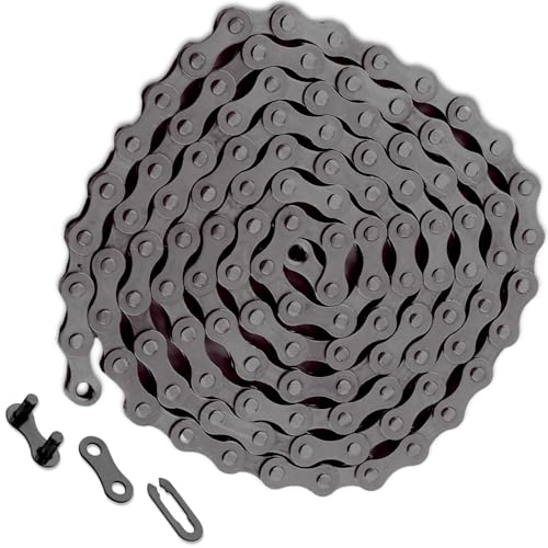 Single Speed Bike Chain,114 Total Links,1/2" x1/8" Bicycle Chain,Chain Replacement