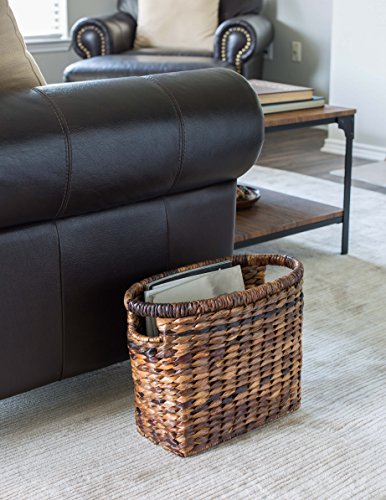 BirdRock Home Seagrass Magazine Basket - Thumbnail 2