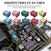 KoiLuvGo 10PCS Car Fuse Combination, Low Profile Box Shaped Automotive Fuses Kit for Trucks Cars SUVS ((20A/30A/40A/50A/60A, 2pcs Each)