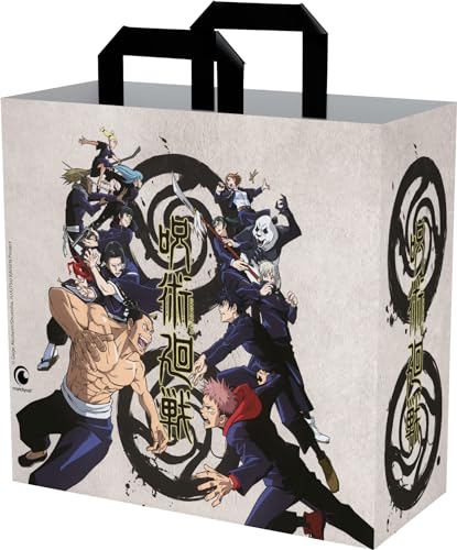 Konix Jujutsu Kaisen Bolsa de Compras 40 x 45 x 20 cm - Material reciclado - Beige