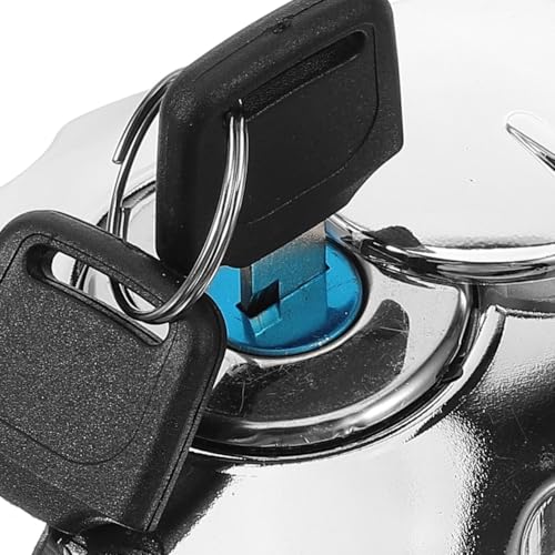 Bouchon de réservoir de carburant verrouillable avec 2 clés pour moto - 5