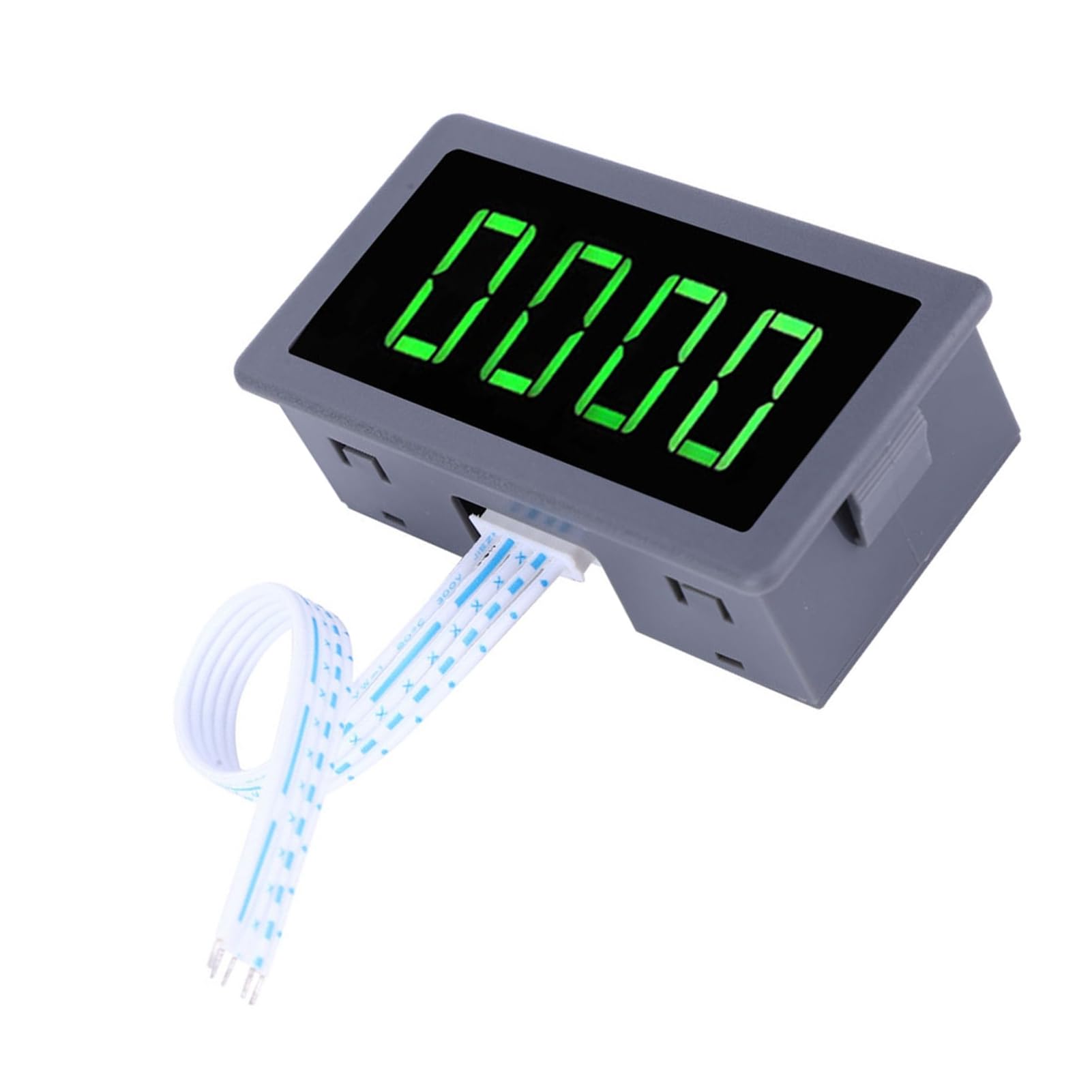Contagiri Motore Digitale LED Verde 4 Cifre 10-9999 RPM Sensore Hall Magnete Rotondo Display 0,56 Pollici 8-24V Dimensioni 79x26x43mm