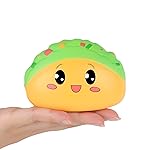 Anboor Squishies Taco Slow Rising Squishys Toy for Kids Soft Mexico Tacos Scented Stress Relief Realistic Food Cute Squeeze Squish Toy