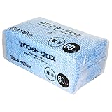 大和物産(Daiwa Bussan) カウンタークロス 1ケース 60×30cm 厚手 80枚 ブルー