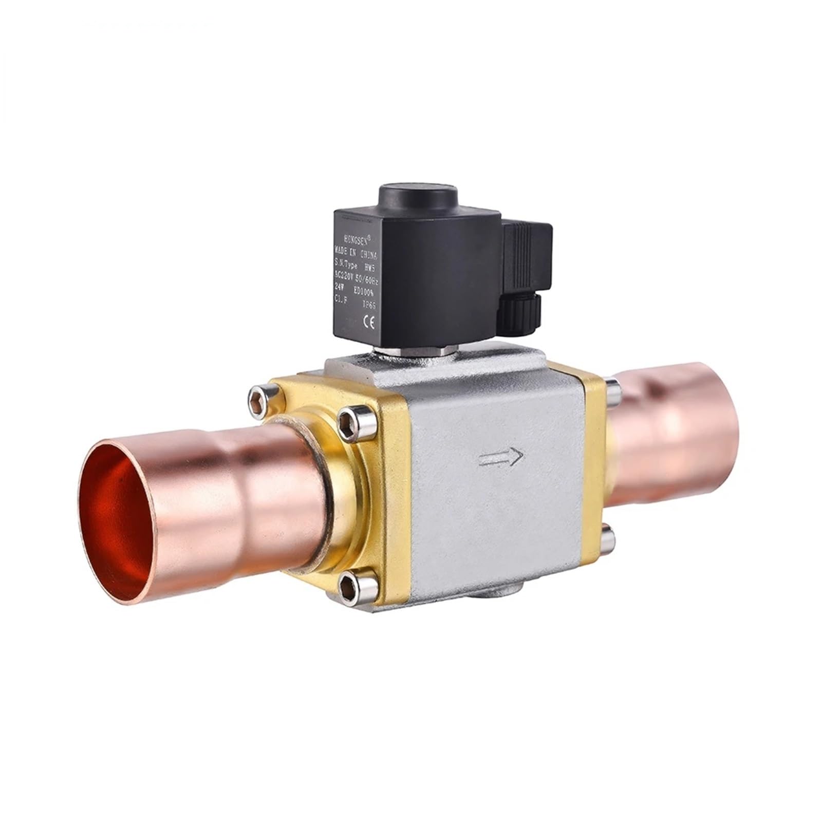 Piston Type Solenoid Valve with Coil One Way Flow HVP54 2-1/8 ODF