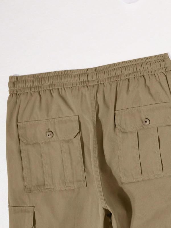 Image of DEELMO Men's Stylish Multi-Pocket Cargo Pants || Casual Fit Pants Trousers || Stylish Trousers for Men || Men's Cargo (MD501 01 08)