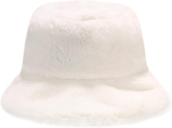 Malaxlx Bob Chapeau de Pêcheur en Peluche pour femmes