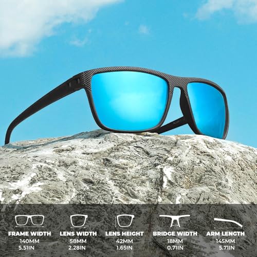 Polarized Sunglasses for Men, Sunglasses Mens Polarized for Driving, Fishing, Golf, 6PACKS4