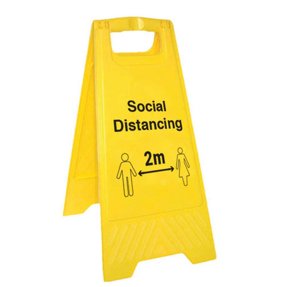 V Safety AF024AU-AF Señal de Piso de Doble Cara, 300 x 620mm