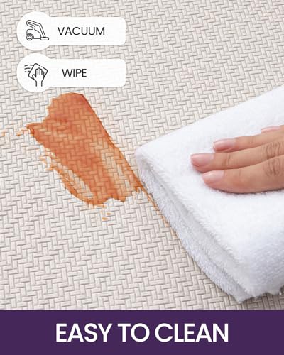 DEXI Kitchen Mat Cushioned Anti Fatigue, 2 PCS Kitchen Rug Set Non Slip, Waterproof Comfort Standing Kitchen Floor Mat, 17"x29"+17"x59", Beige - Image 6