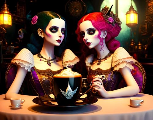 Affiches sur toile Goth Girls grand format 58x90 cm art mural gothique