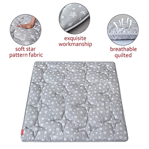 Kids Teepee Play Tent Mat, Square Padded Mat, Anti Slip Baby Activity Mat, 43''X 43'' Kids Play Mat For Boys And Girls, Quilted Mat For Playtent, Teepee Play Mat For Toddlers And Kids Playtime #TOP6