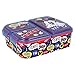 Fiambrera para Niños-Sandwichera con 3 Compartimentos para Guardería, Fiambrera con División Infantil de Plástico Libre de BPA(Mickey Mouse)