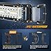 Nilight Side Shooter LED Light Bar 2PCS 7 Inch Triple Row Spot Flood Combo Lights with Wiring Harness Kit for Off Road Fog Driving Work Lighting on Truck SUV ATV UTV