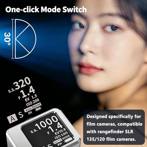 Medidor de luz digital con sensor de alta precisión y pantalla recargable ISO 3