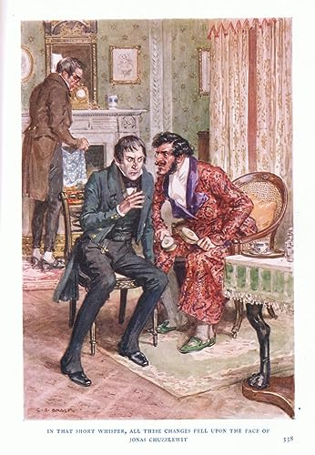 Poster Charles Edmund Brock 58x90cm Jonas Chuzzlewit toile sans cadre