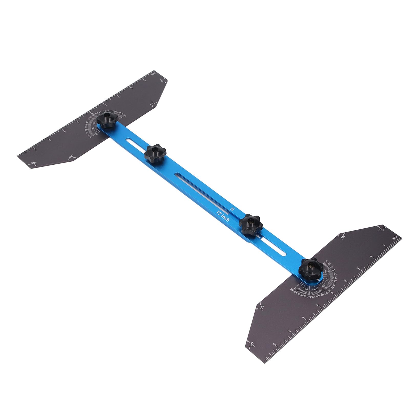 Herramienta de plantilla de perfiles de escalera, longitud ajustable Instrumento de medición de escaleras Jig Aluminio Pedal instrumento de medición para escalones
